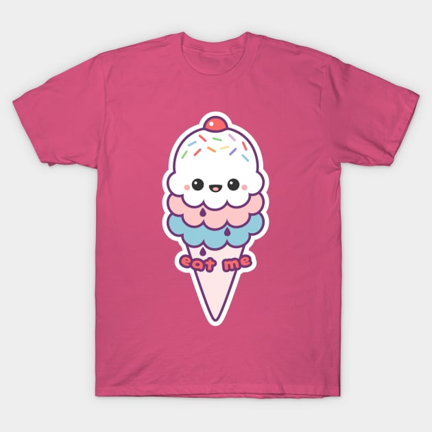 Eat Me Ice Cream Cone T-Shirt by sugarhai